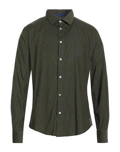 GAS Patterned shirt Military green 100% Cotton