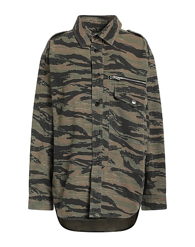 ZADIG&VOLTAIRE Patterned shirts & blouses Military green 100% Cotton