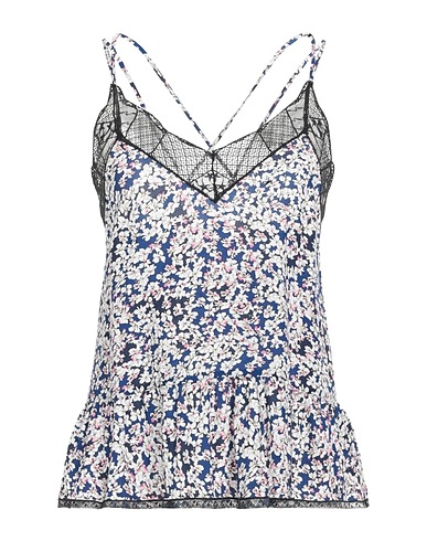 ZADIG&VOLTAIRE Cami Blue 100% Viscose, Polyamide, Elastane