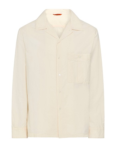 BARENA Solid colour shirt Ivory 100% Cotton