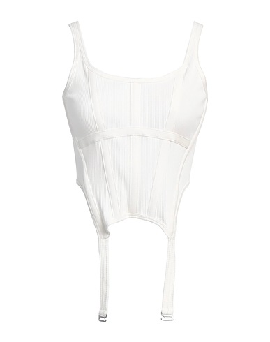 DION LEE Bustier White 98% Organic cotton, 2% Elastane