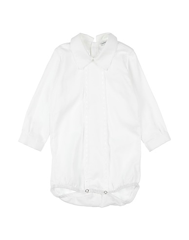 MANUELL & FRANK Solid colour shirt White 60% Viscose, 40% Cotton