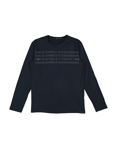 DANIELE ALESSANDRINI T-shirt Midnight blue 100% Cotton