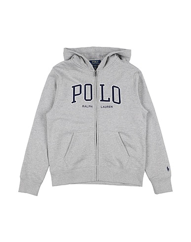 POLO RALPH LAUREN Sweatshirt Light grey 80% Cotton, 20% Polyester