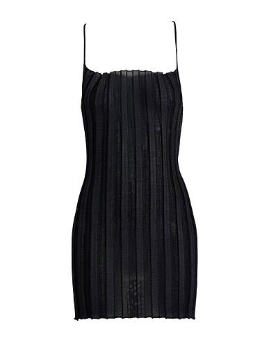 A. ROEGE HOVE Sheath dress Black 65% Cotton, 35% Nylon