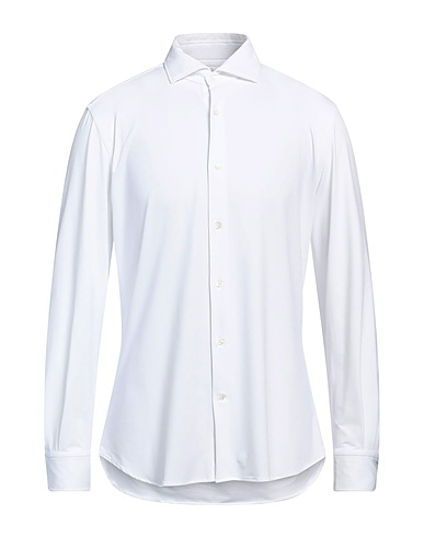 GLANSHIRT Solid colour shirt White 87% Polyamide, 13% Elastane