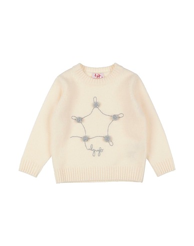 IL GUFO Jumper Ivory 100% Virgin Wool