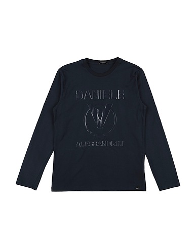 DANIELE ALESSANDRINI T-shirt Midnight blue 100% Cotton