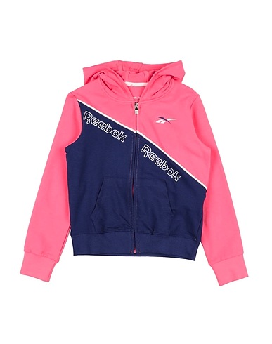 REEBOK Sweatshirt Pink 70% Cotton, 26% Polyester, 4% Elastane