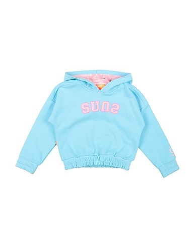 SUNS BOARDS Hooded track jacket  Sky blue 65% Cotton, 35% Polyester