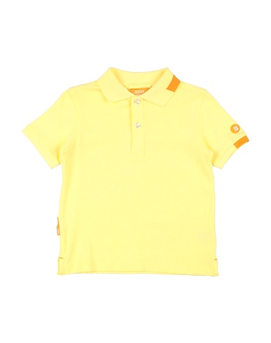 SUNS BOARDS Polo shirt Pastel yellow 95% Cotton, 5% Elastane