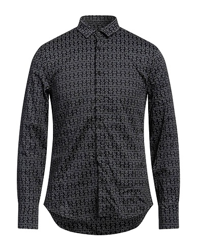 ARMANI EXCHANGE Camicia fantasia Nero 100% Cotone