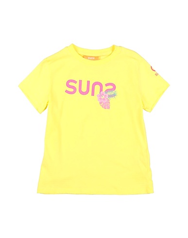 SUNS BOARDS T-shirt Yellow 100% Cotton