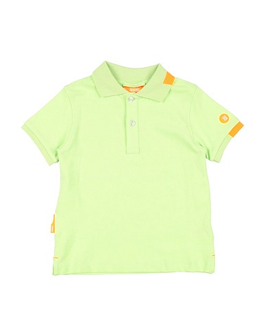 SUNS BOARDS Polo shirt Light green 95% Cotton, 5% Elastane