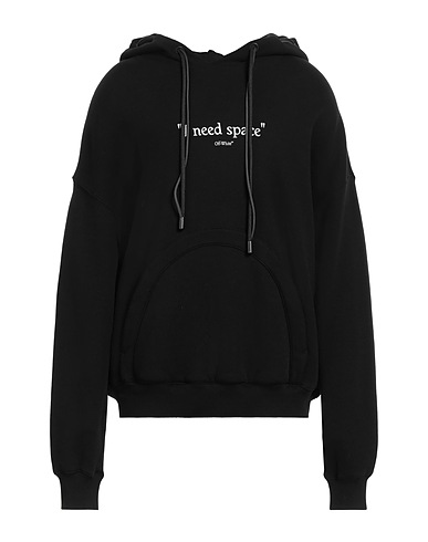 OFF-WHITE™ Hooded track jacket  Black 100% Cotton, Elastane