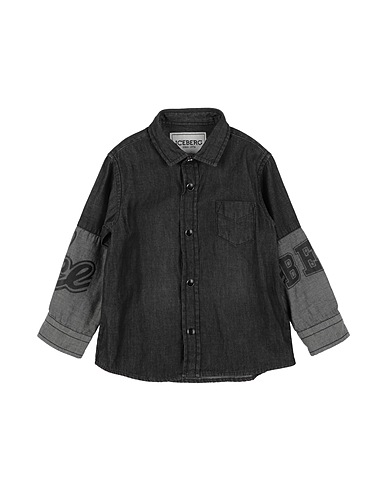 ICEBERG Denim shirt 97% Cotton, 3% Elastane