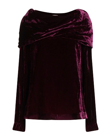 SEMICOUTURE Top Purple 82% Viscose, 18% Polyamide
