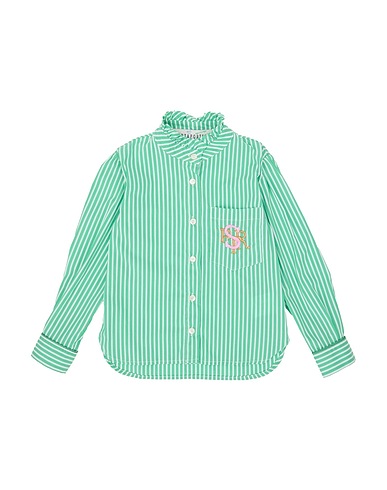 SHIRTAPORTER Patterned shirts & blouses Green 68% Cotton, 32% Polyester
