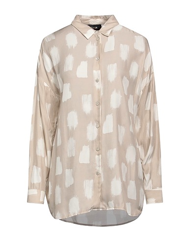 PAULE KA Patterned shirts & blouses Beige 100% Viscose