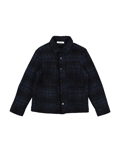 PAOLO PECORA Patterned shirt Midnight blue 60% Acrylic, 20% Polyester, 20% Virgin Wool