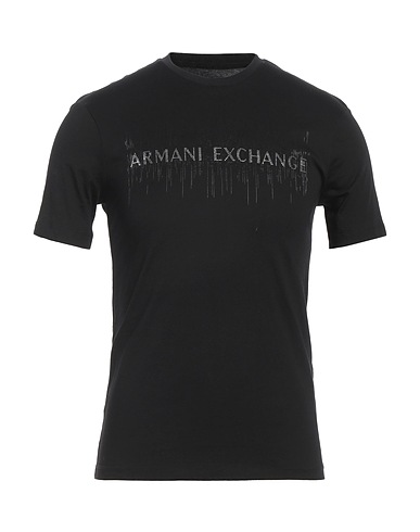 ARMANI EXCHANGE T-shirt Nero 100% Cotone