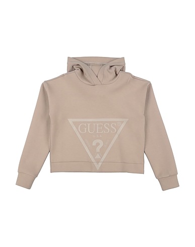 GUESS Sweatshirt Taupe 72% Cotton, 22% Polyester, 6% Elastane