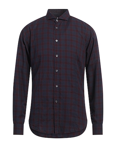 LIBERTY ROSE Checked shirt Midnight blue 100% Cotton