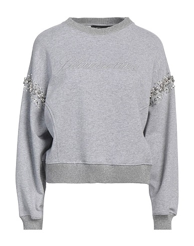 BLUMARINE Sweatshirt Grey 100% Cotton, Acrylic
