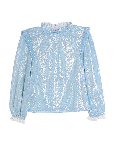 PHILOSOPHY di LORENZO SERAFINI Top Sky blue 100% Polyamide
