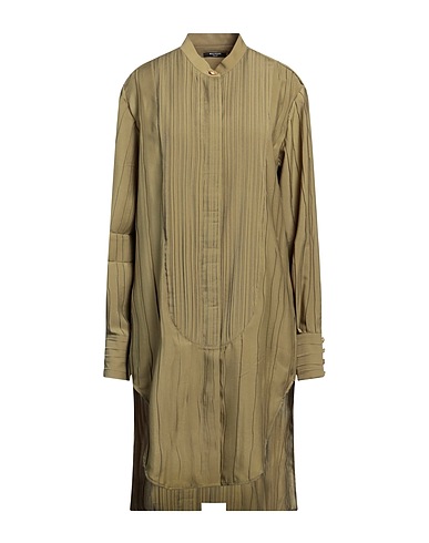 BALMAIN Chemises et chemisiers de couleur unie Vert militaire 100% Polyester