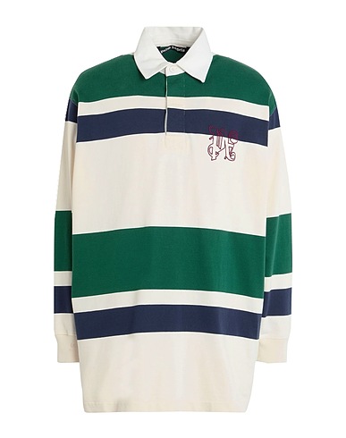PALM ANGELS Polo shirt Dark green 100% Cotton, Polyester