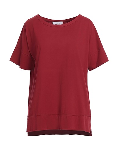 ALPHA STUDIO Basic T-shirt Brick 98% Cotton, 2% Elastane