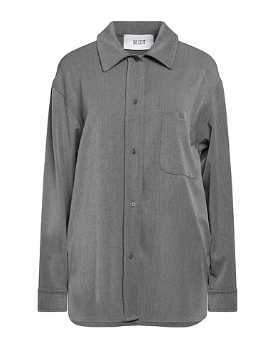 SILVIAN HEACH Solid colour shirts & blouses Grey 77% Polyester, 17% Viscose, 6% Elastane