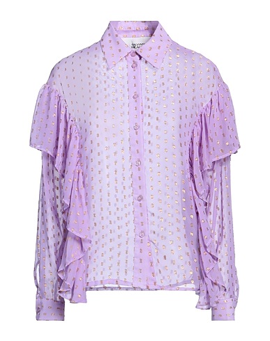 SILVIAN HEACH Solid color shirts & blouses Lilac 100% Polyester