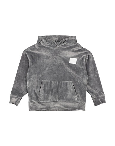 PAOLO PECORA Hooded sweatshirt Grey 96% Polyester, 4% Elastane