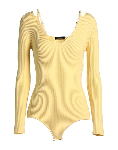 ACTITUDE by TWINSET TOPWEAR Yellow 42% Viscose, 25% Polyester, 15% Lyocell, 15% Acrylic, 3% Cashmere
