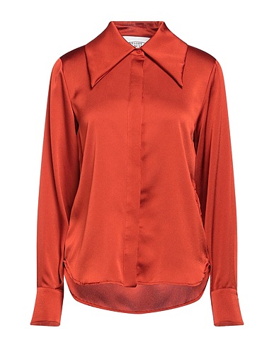 SILVIAN HEACH Solid color shirts & blouses Rust 100% Polyester