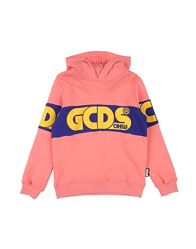 GCDS MINI Felpa Salmone 100% Cotone