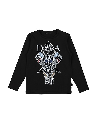 DANIELE ALESSANDRINI T-shirt Nero 95% Cotone, 5% Elastan