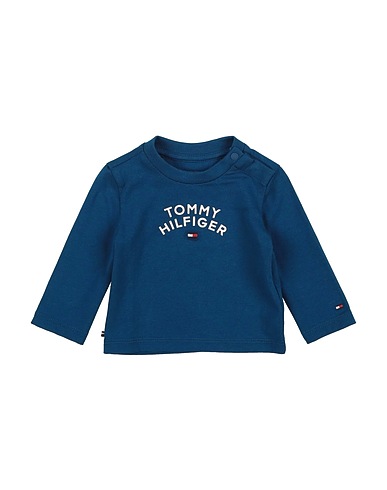 TOMMY HILFIGER T-shirt Deep teal 93% Cotton, 7% Elastane
