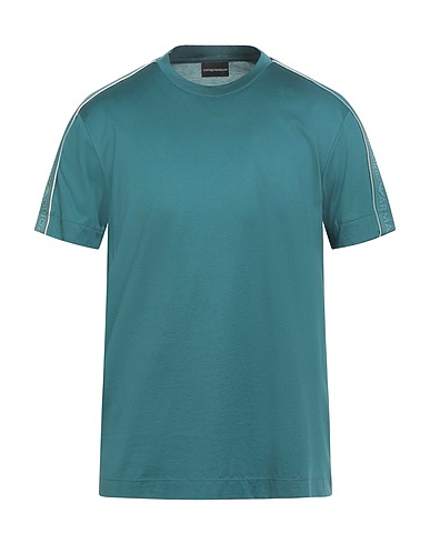 EMPORIO ARMANI T-shirt Verde petrolio 70% Lyocell, 30% Cotone
