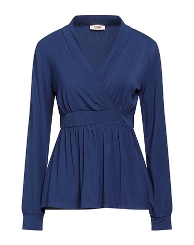 LIU •JO T-shirt Blue 95% Viscose, 5% Elastane
