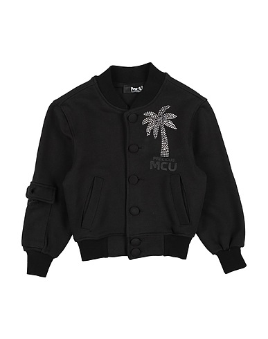 M.C.U. MARCO CASSESE UNION Sweatshirt Black 100% Cotton, Swarovski® Crystal