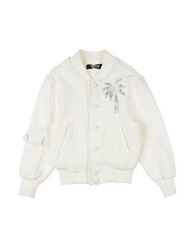 M.C.U. MARCO CASSESE UNION Felpa Bianco 100% Cotone, Cristallo Swarovski®