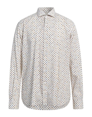 ORIAN Camicia fantasia Giallo pastello 100% Cotone