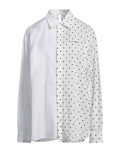 MARNI Camicie  e bluse fantasia Bianco 100% Cotone
