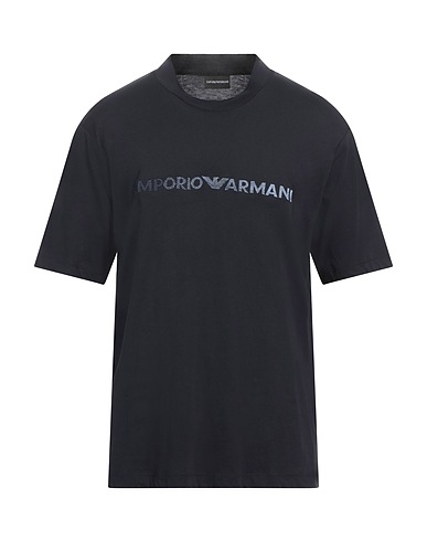 EMPORIO ARMANI T-shirt Blu notte 100% Cotone