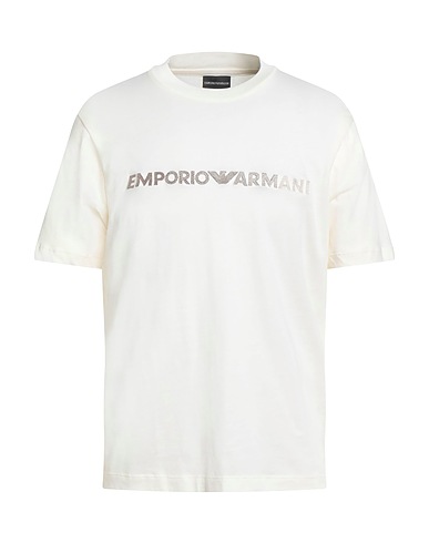 EMPORIO ARMANI T-shirt Ivory 100% Cotton