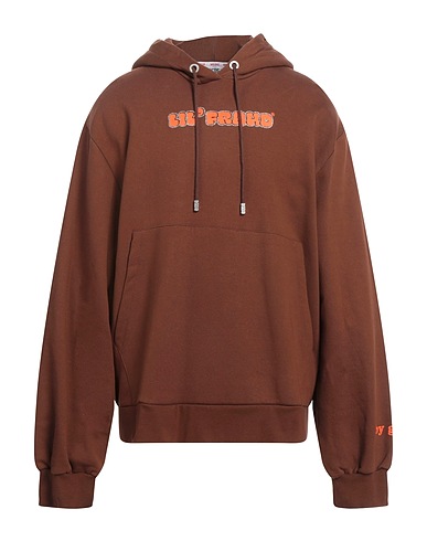 GCDS Hooded sweatshirt Brown 100% Cotton