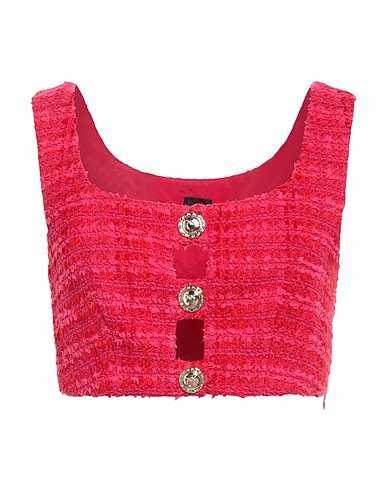 PINKO Top Fuchsia 53% Cotton, 21% Polyester, 18% Acrylic, 4% Wool, 4% Textile fibres